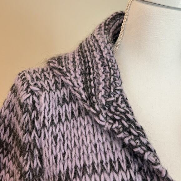 Berretti M Wool Alpaca Mohair Sweater Cardigan Button Chunky Made in Italy MED - Picture 3 of 16